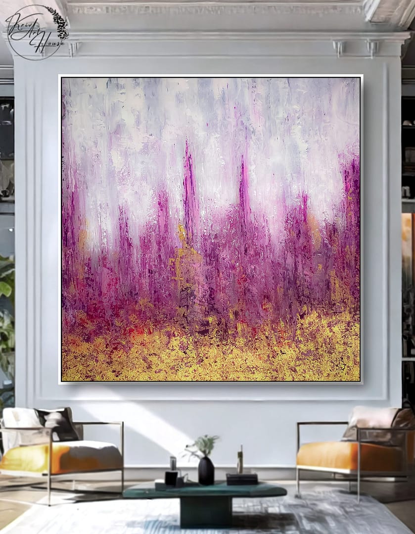 Painting abstract canvas