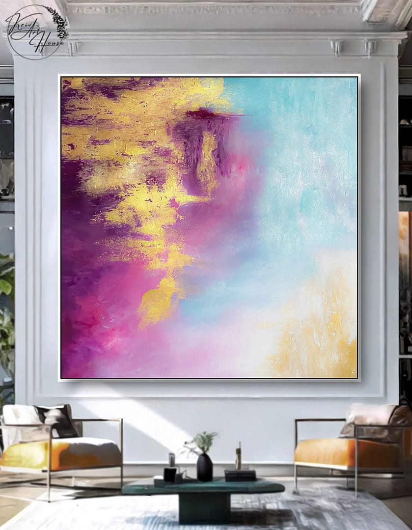 abstract painting hand made