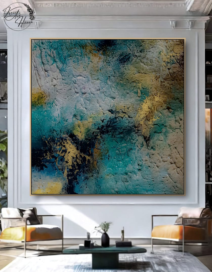 abstract canvas painting