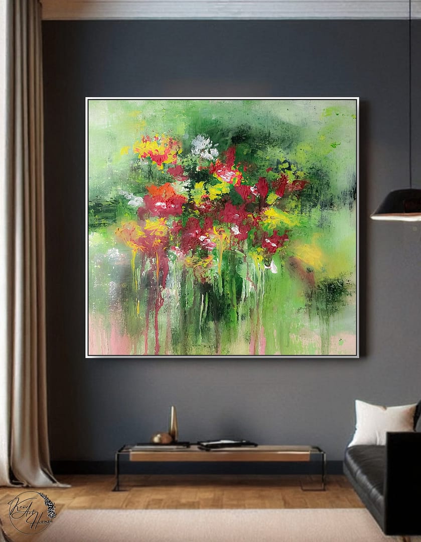 Painting abstract acrylic