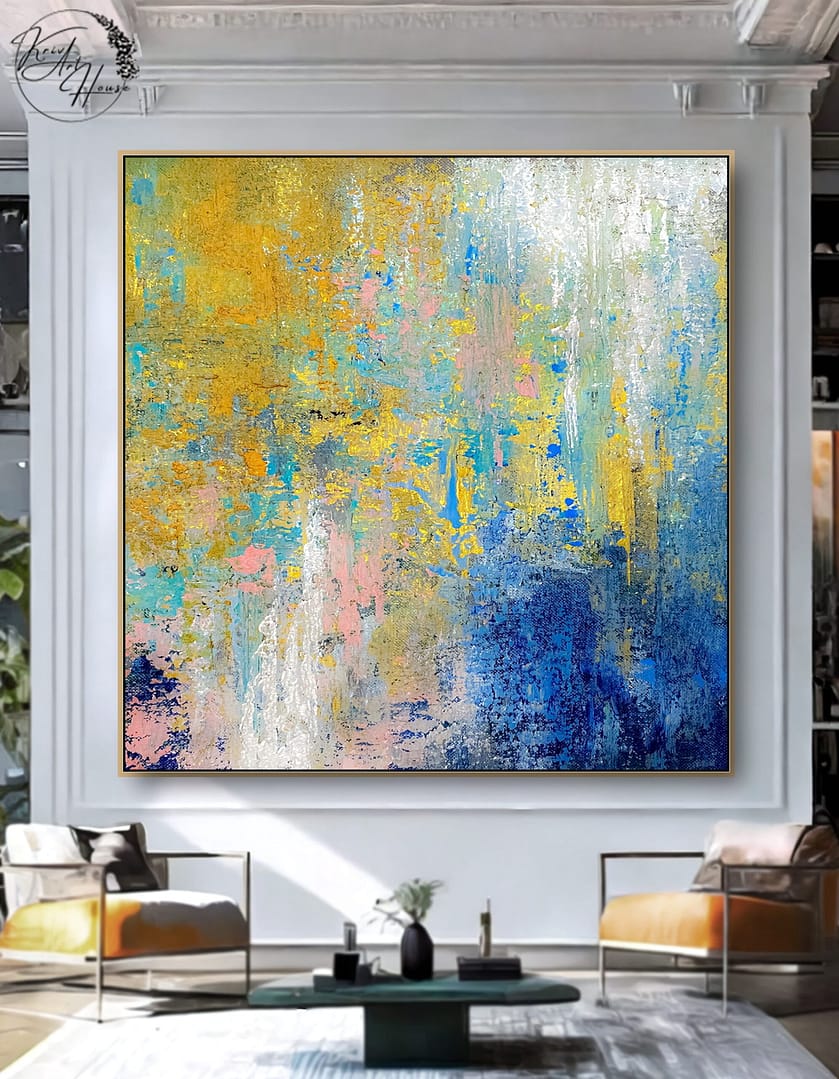 abstract textured painting