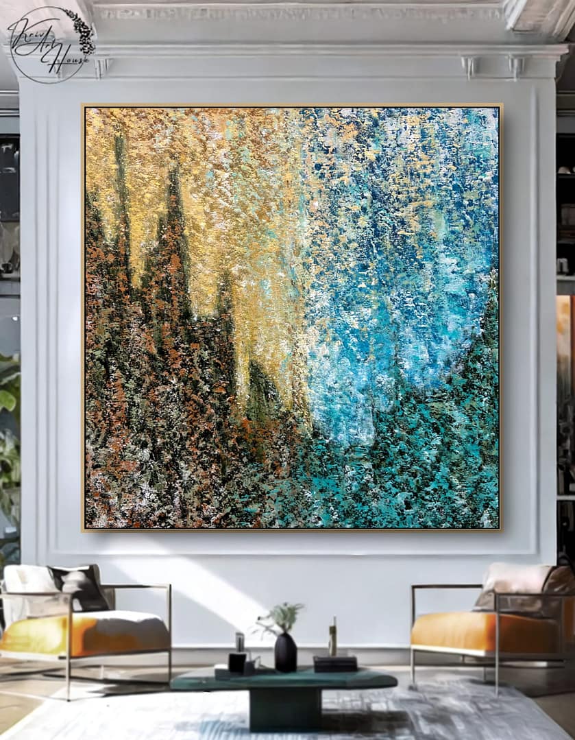 large abstract painting