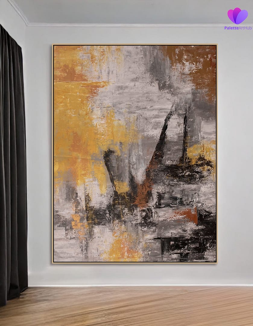 abstract painting hand made
