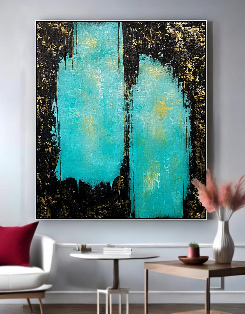 abstract oversized painting