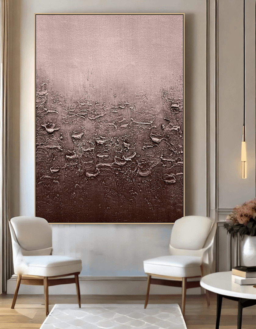 abstract painting in canvas