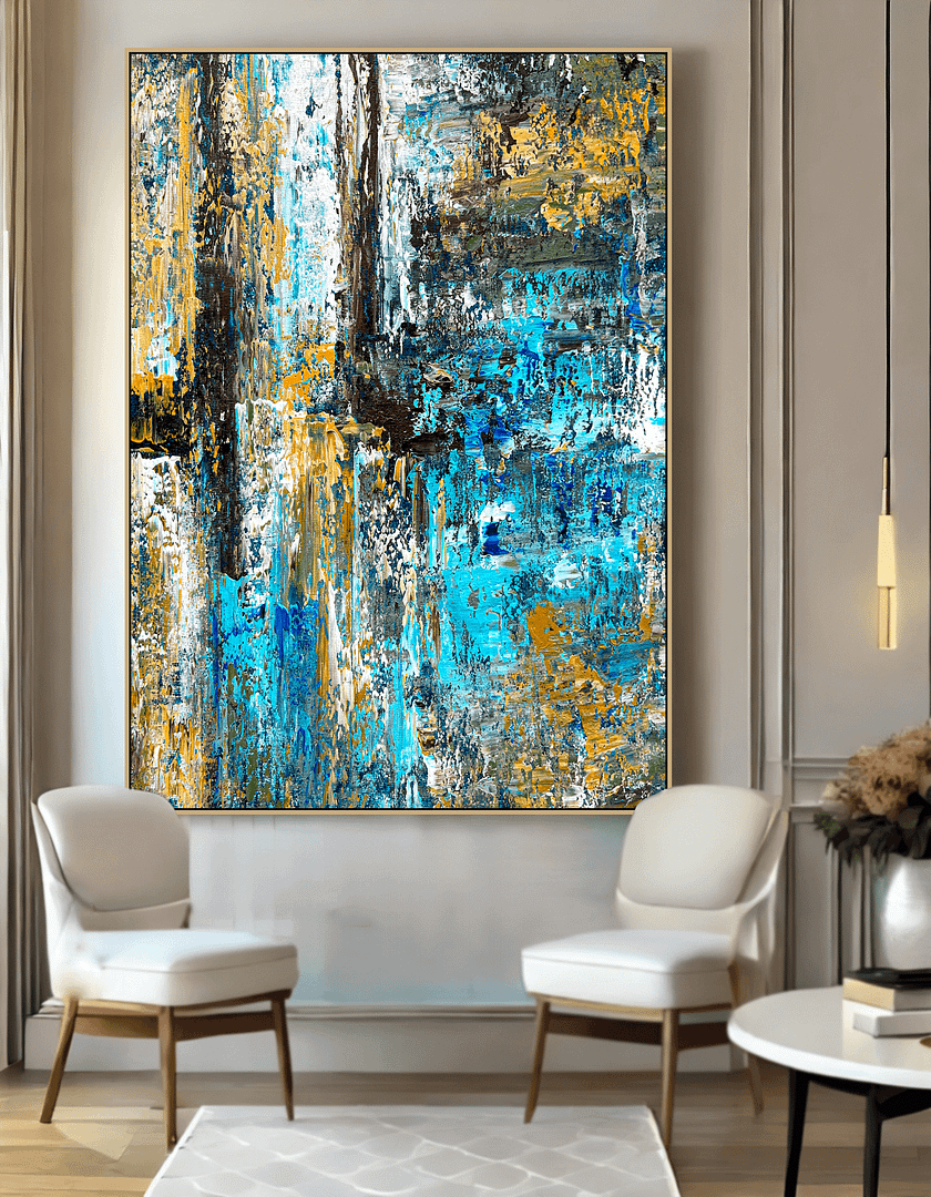 textured canvas painting