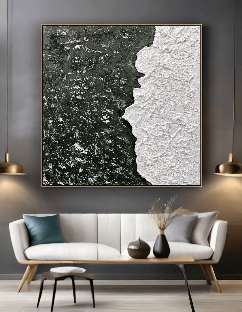 Painting abstract canvas
