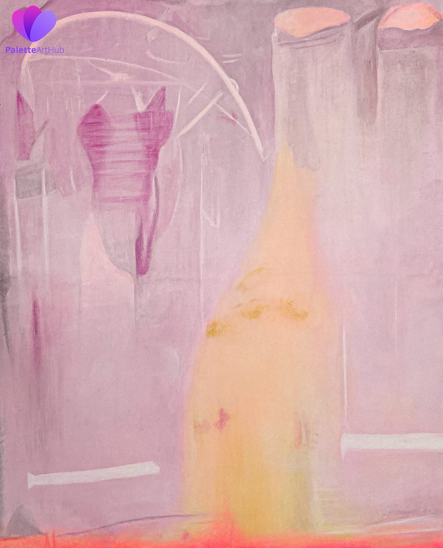 modern abstract painting on canvas