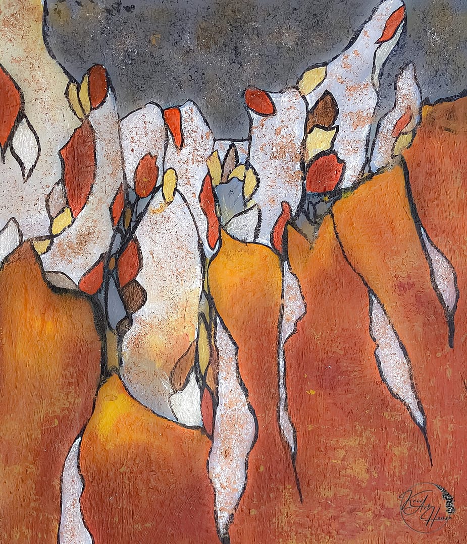 Modern Geometric Wall Art Brush Strokes Abstract Painting On Canvas - Image 8